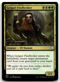 MTG Golgari Findbroker U Commander: Kaldheim 86 LP - Image 1