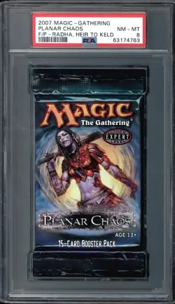 Planar Chaos Radha, Heir to Keld Booster Pack Graded PSA 8 MTG Magic #63174763 - Image 1