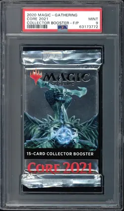 Core Set 2021 M21 Collector Pack Booster Pack Graded PSA 9 MTG Magic #63173772 - Image 1
