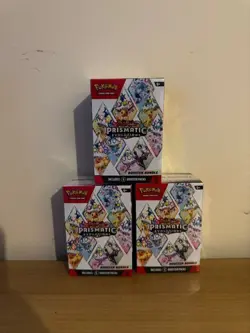 Pokemon TCG Scarlet & Violet Prismatic Evolutions Booster Bundle x3 -Sealed - Image 1