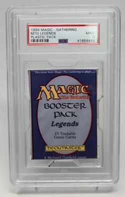 Legends Booster Pack English Graded PSA 9 Mint #41654445 MTG Magic LAST ONE !! - Image 1
