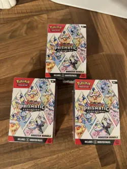 3 x Pokemon TCG: Scarlet & Violet Prismatic Evolutions Booster Bundle - SEALED✅ - Image 1