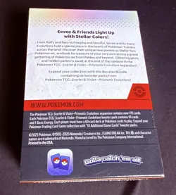 Pokemon TCG Scarlet & Violet Prismatic Evolutions Booster Bundle 6 Packs Sealed - Image 2