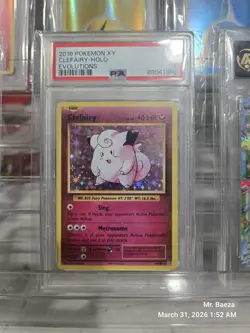 2016 Pokemon XY Evolutions Clefairy Holo #63 PSA 9 MINT - Image 3