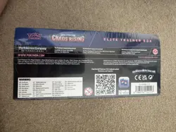 Pokemon Chaos Rising ETB Elite Trainer Box - New & Factory Sealed SLIGHT TEAR - Image 3