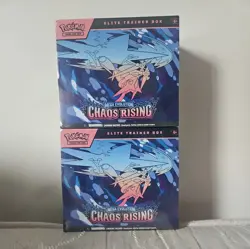 Pokemon TCG Chaos Rising ETB Elite Trainer Box Factory Sealed X2 - Image 1