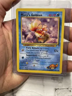 Pokemon Gym Heroes 85/132 Misty's Goldeen Nintendo Vintage Vtg Card NM/MT WOTC - Image 1