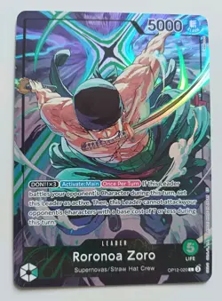 Roronoa Zoro OP12-020 Playmat Edition Vol.4 One Piece Promo Card - Slight Crease - Image 1
