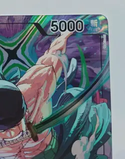 Roronoa Zoro OP12-020 Playmat Edition Vol.4 One Piece Promo Card - Slight Crease - Image 4