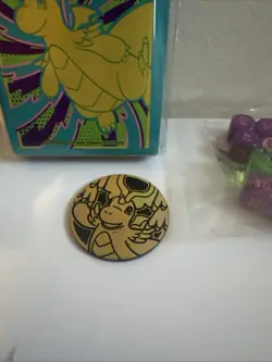 Pokemon Ascended Heroes ETB Dragonite Card Sleeves + Coin + Dice Factory Sealed - Image 3