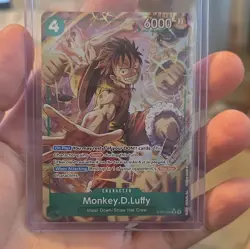 Bandai One Piece Card Game Monkey.D.Luffy ST30-012 SR Holo Rush 6000 4c - Image 1