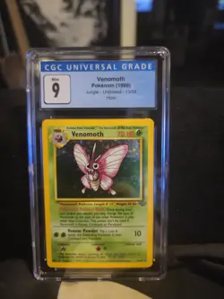 Pokemon Cards: Jungle Rare Holo: Venomoth 13/64 CGC 9 - Image 1