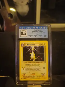 #1 2000 Neo Genesis Ampharos Holo – CGC 8.5 1/111 Pokemon Graded Card W/SUBS - Image 1