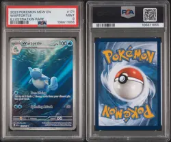 Pokemon TCG Wartortle Card 171/165 Scarlet & Violet PSA 9 - Image 3