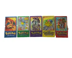 Pokemon Topps TV Animation Edition Series 2 Jumbo Holo Cards Complete Set Of 5 - Image 1