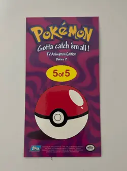 Pokemon Topps TV Animation Edition Series 2 Jumbo Holo Cards Complete Set Of 5 - Image 3