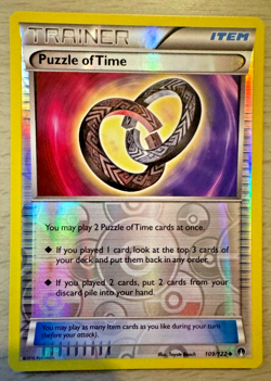 Pokemon TCG Puzzle of Time 109/122 Breakpoint Reverse Holo Trainer Card - Image 1