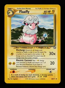 Flaaffy 34/111 Uncommon Neo Genesis Pokemon Cards - Image 1