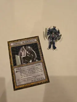 Yugioh Dungeon Dice Monsters DDM Gearfried The Iron Knight Figure And Card - Image 1