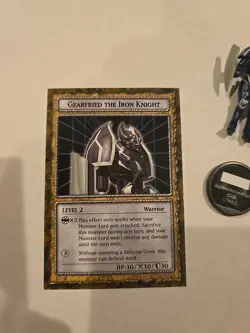 Yugioh Dungeon Dice Monsters DDM Gearfried The Iron Knight Figure And Card - Image 3