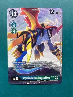 1x ST9-06 Imperialdramon Dragon Mode Box Topper Alternate Art Digimon Card x1 - Image 1