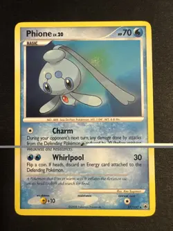 Phione 27/100 Non Holo Diamond & Pearl Majestic Dawn Pokemon Card 2008 - Image 1