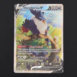 Pokemon TCG Card Honchkrow V 162/172 Brilliant Stars Alternative Art - NM - Image 1
