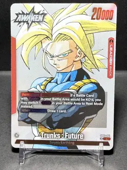 Dragon Ball Card Game | Trunks : Future |SB02-001 | Silver Leader |Manga Booster - Image 1