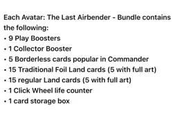 🔥 Magic The Gathering 🔥 MTG Avatar: The Last Airbender Commander’s Bundle ENG - Image 4