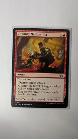 Untimely Malfunction - Duskmourn - Magic the Gathering MTG - Image 1