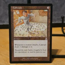 MTG Caltrops Urza's Destiny 1999 Set Uncommon Artifact 129 NM Fresh Pull No Play - Image 1