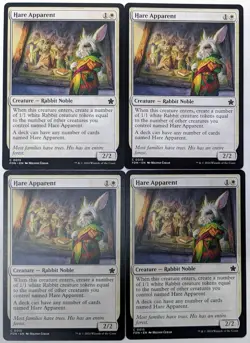 Foundations HARE APPARENT x4 NM Magic MTG Free Shipping! - Image 1