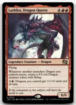 Lathliss, Dragon Queen (Anime) #74 (NM) Foundations Jumpstart J25 Magic MTG - Image 1
