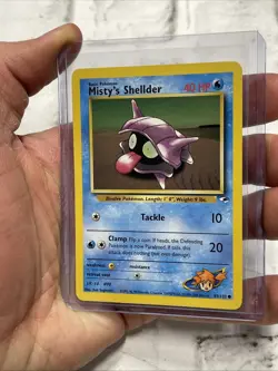 Misty's Shellder 89/132 Common Gym Heroes Pokemon Card Vintage Card WOTC LP+ - Image 2