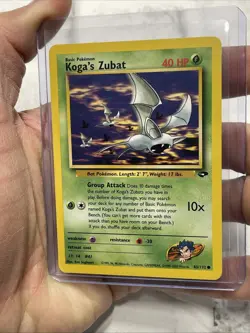 Koga's Zubat 2000 Pokemon Gym Challenge Unlimited Common 83/132 Vintage Vtg NM - Image 2