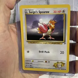 Pokemon - Gym Heroes Lt. Surge's Spearow 52/132 Vintage Vtg Pokemon Uncommon NM - Image 1