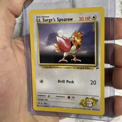 Pokemon - Gym Heroes Lt. Surge's Spearow 52/132 Vintage Vtg Pokemon Uncommon NM - Image 2