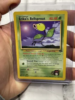 Pokemon Erika's Bellsprout 38/132 Gym Challenge Unlimited LP+ Vintage Uncommon - Image 1