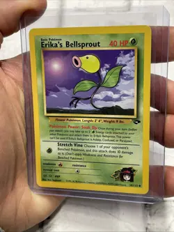 Pokemon Erika's Bellsprout 38/132 Gym Challenge Unlimited LP+ Vintage Uncommon - Image 2