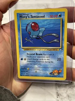 Pokemon Gym Heroes Card 57/132 Misty's Tentacool Nintendo Uncommon NM/MT Vtg TCG - Image 1