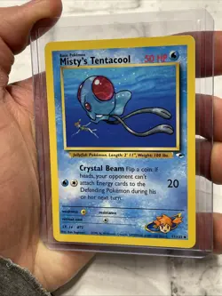 Pokemon Gym Heroes Card 57/132 Misty's Tentacool Nintendo Uncommon NM/MT Vtg TCG - Image 2