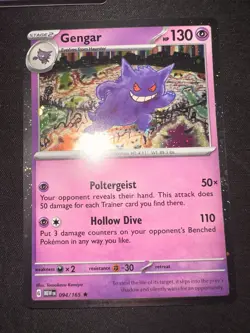3x Gengar 151 Holo Pokemon TCG 094/165 Scarlet & Violet Rare SHIPS ASAP✈✈ - Image 4