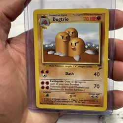 Pokemon TCG Dugtrio Base Set 2 23/130 Regular Unlimited Rare Vintage Card LP+ - Image 1