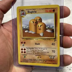 Pokemon TCG Dugtrio Base Set 2 23/130 Regular Unlimited Rare Vintage Card LP+ - Image 2