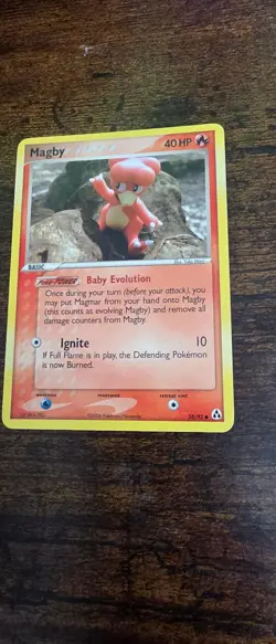 Magby 58/92 Common Legend Maker Pokemon Lightly Played - Image 1