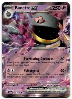 Banette ex 088/198 Double Rare Scarlet & Violet Pokemon Holo Near Mint - Image 1
