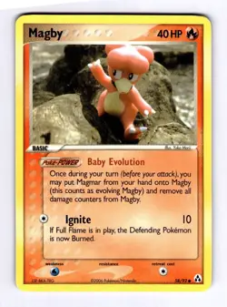 Magby Legend Maker #58 (2006) Common LP Pokemon - Image 1