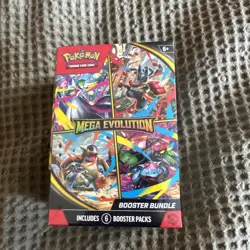 Pokemon TCG: Mega Evolution Booster Bundle 6 Booster Pack SEALED BRAND NEW - Image 1