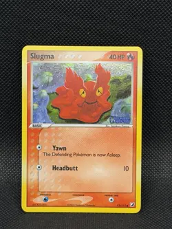 Pokemon TCG Slugma EX Unseen Forces Reverse Holo Common 73/115 40 HP 2005 - Image 1