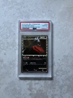 PSA 10 Pokemon Houndoom Prim Tyranitar Constructed Dk. 1st Ed Japanese Holo #008 - Image 1